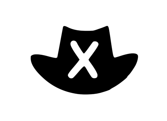 Cowboy Hat with Playful Mono: A Versatile Graphics Asset for Crafts