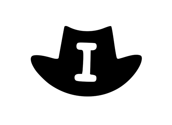 Cowboy Hat with Playful Mono: A Versatile Graphics Asset for Crafts