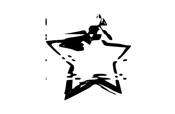 Glitched Star Symbol 5: A Bold Graphics Asset for Crafts