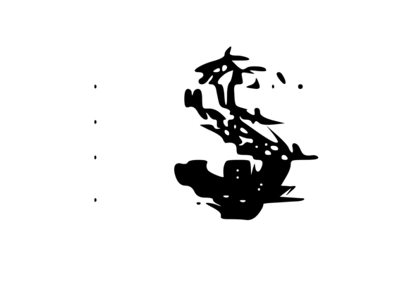 Glitched USA Dollar Symbol 4: A Bold Graphics and Crafts Asset