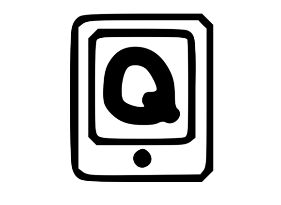 Mobile Tablet Device Mono Letter Q Review