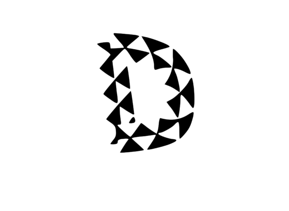 Playful Geometric Pattern Mono D: A Must-Have for Crafters