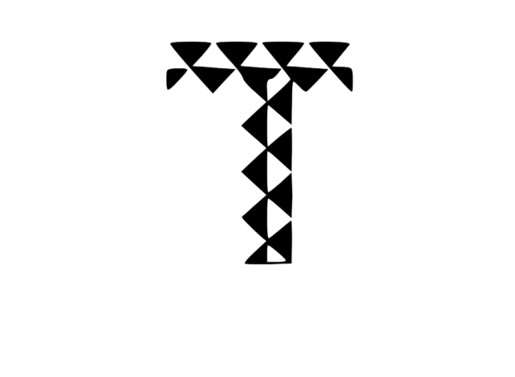 Playful Geometric Pattern Mono T: A Versatile Design