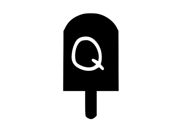 Sweet Summer Ice Lolly Mono Q: A Versatile Graphics Asset for Crafts